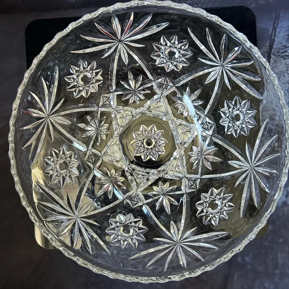 Anchor Hocking Prescut “Star of David” Large Salad Bowl - Picture 2 of 4